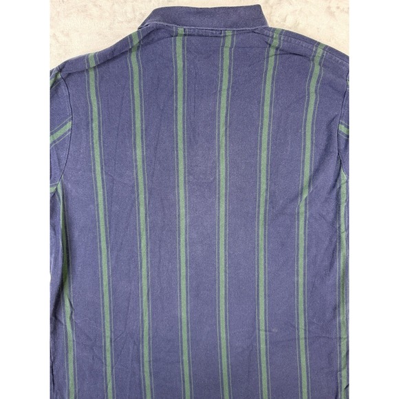 Polo Ralph Lauren Men's XL Navy Blue Striped Short Sleeve Golf Polo Shirt - Picture 7 of 8